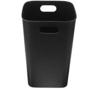 Poubelle Cuisine Grand Format en Plastique Noire, sans Couvercle | Ouverture Large, Résistance à Compression, Style Simple, Usage la Cuisine et Espaces Publics