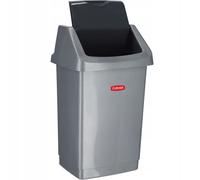 Curver Poubelle Click It 25L 32,5 x 26,5 x 50,5 cm argenté/anthracite 04044-877