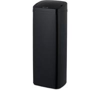 Poubelle de 50 litres avec capteur et couvercle électrique - Porte-sac poubelle automatique pour la cuisine (noir)