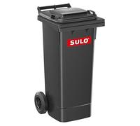 Poubelle de 80 litres, grise, poubelle, bac de recyclage, conteneur à ordures avec couvercle, pour le tri sélectif (22117)