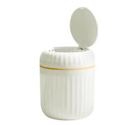 Poubelle De Bureau De Type Poussoir - Poubelle De À Petit Couvercle | Conteneur À Déchets De Table Basse Créative, Organisateur De Bureau D'étude De Salon De Burau, Domestique Compact, Min