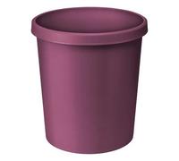 Poubelle de bureau en plastique 18 litres - Rouge