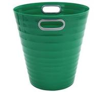 Poubelle de bureau Waytex 931076 Vert 12,5L Corbeille à papier en plastique design pour bureau, chambre ado Vert G