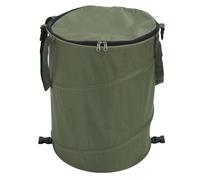 Poubelle de camping grande capacité, portable et multifonctionnelle, en tissu Oxford 600D, avec couvercle, couleur vert foncé