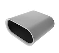 Poubelle de Chambre Grosse pour Espaces Étroits en Plastique Gris Élégant | Style à Anneau Pressé, Limite le Glissement des Paquet, Tri des Déchets, Usage Maison Bureau Salle de Bain