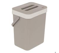Poubelle de compost 5L en plastique taupe