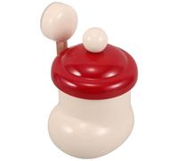 Poubelle de Comptoir avec Couvercle, Botte de Noël, ABS, Fixation Murale | Format Compact pour Déchets Papier, Ventouse Adaptée aux Murs Lisses, Rangement Pratique sur Meuble, Saison Festive