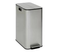 Poubelle de Cuisine 2 Bacs Delta 56L Argent