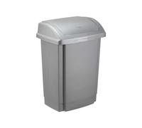 Poubelle de Cuisine à couvercle basculant 25 litres - Argent