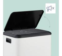 Poubelle de cuisine à double compartiment, séparateur de déchets 15 L