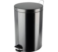 Poubelle de cuisine à pédale 20L Noire mat - SELEKTA