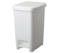 Poubelle de cuisine à pédale 25L Plastique blanc