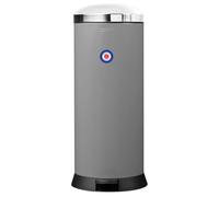 Poubelle de cuisine à pédale 30L Fabriqué en France Gris métal