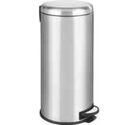 Poubelle de Cuisine à Pédale, 30L, Inox Brossé, Modèle URBAN, Ø29xH66cm
