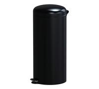 Kitchen Move Poubelle à pédale URBAN 30 L Acier inox Noir