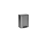 5five Poubelle en inox finition mate 50 L