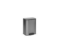 Poubelle de Cuisine à Pédale "Inox" 50L Gris