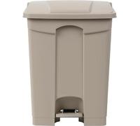 Poubelle de cuisine à pédale Jantex beige 65 L