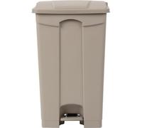 Poubelle de cuisine à pédale Jantex beige 87 L