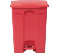 Poubelle de cuisine à pédale Jantex rouge 65 L