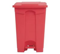 Jantex Poubelle de cuisine à pédale rouge 45 L