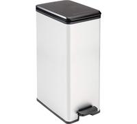 Poubelle de cuisine à pédale « Touch » recy 90 % - Argent - 40 litres