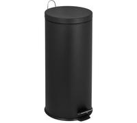Kitchen Move Poubelle à pédale URBAN 30 L Acier inox Noir