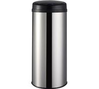 Poubelle de Cuisine Automatique, 50L, Inox Brossé, ARTIC SILVERY, Ronde, Ø31cm x H85cm