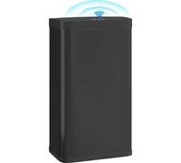 Poubelle de cuisine automatique - À capteur - 45 l - Rectangulaire - Plastique - Autoportante - Écologique - Noire