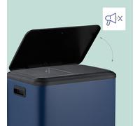 Poubelle de cuisine, double compartiment, capacité 15 L