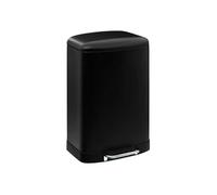 Poubelle de Cuisine en Métal "Ariane" 50L Noir