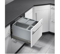 Poubelle de cuisine encastrable pour tiroir coulissant 30L Hailo AS XXL 450