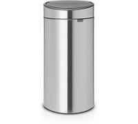 Brabantia Poubelle Touch Bin 40 L Acier mat 114823