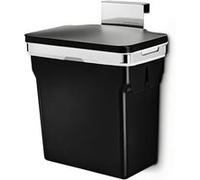 Poubelle de placard cadre en acier 10L code R noire - Simplehuman - Noir - Plastique Acier G