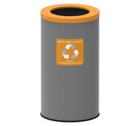 Poubelle de recyclage Alda Eko 75 l - Jaune