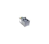 Poubelle de recyclage extraction automatique 3 conteneurs Gris G