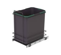 Emuca Poubelle de recyclage Recycle – Extraction manuelle – 35 L Gris anthracite