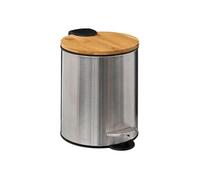 - Poubelle de Salle de Bain "Bambo" 3L Argent