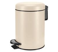 Poubelle de Salle de Bain, Couleur Naturelle, matériau : Acier Inoxydable/PP, Taille : Seau 3 litres 16,8 cm x 25 cm