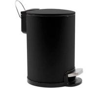 Poubelle de Salle de Bain en Métal Metaline 3L Noir
