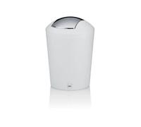 Kela Poubelle Marta – 1,7 l – Chrome/Blanc – 22271