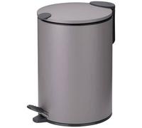 Poubelle de salle de bain Mats KELA - 3 L - 23 cm - Gris clair - Métal