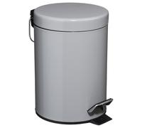 Poubelle de Salle de Bain "Métal" 3L Gris