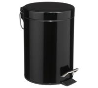 JJA 105613 Poubelle Métal Noir 3 L