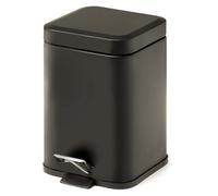 POUBELLE DE SALLE DE BAIN RECTANGULAIRE EN ACIER NOIR 3L ARTEMISIA