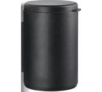 Poubelle de salle de bain RIM 3,3 l, montage mural, noir, aluminium, Zone Danemark