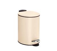 Poubelle de Salle de Bain Silence Couleur: Sable Beige, Matériel: Métal, Taille: Seau 3 litres