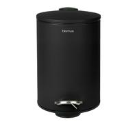 Poubelle de salle de bain TUBO 3 litres, noir, Blomus