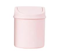 Poubelle De Table Avec Couvercle - Petite Poubelles De Salle De Bain, Corbeille À Papier Poubelles, Poubelle De Bureau Portable Pour Salle De Bain, Coiffeuse, Table De Chevet, Chambre, 16.5x13x13cm