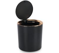 Poubelle de table en plastique 143 x 15 cm, noire